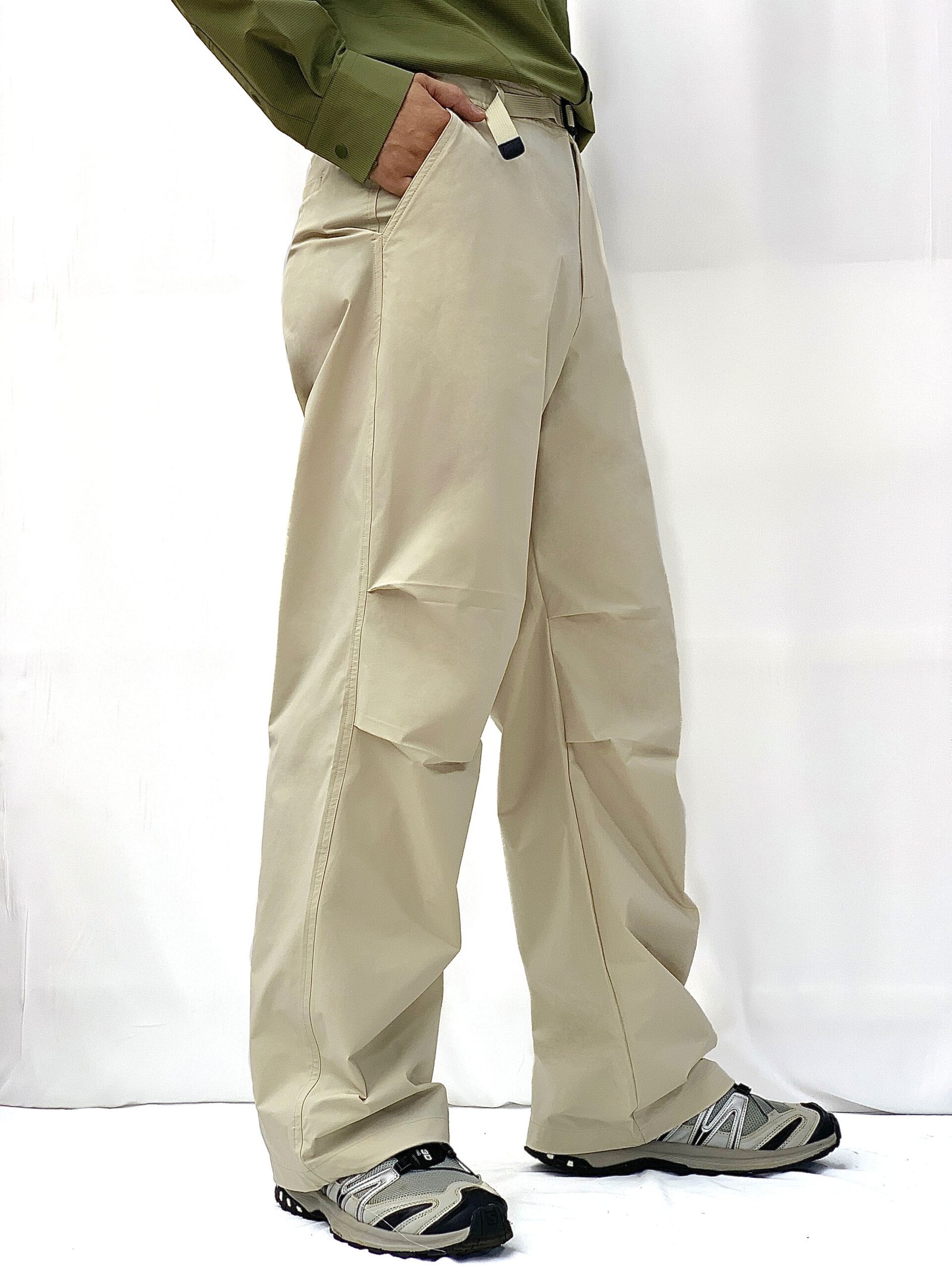 Men's Loose Cargo Parachute Pants with Adjustable Drawstrings - Image 2