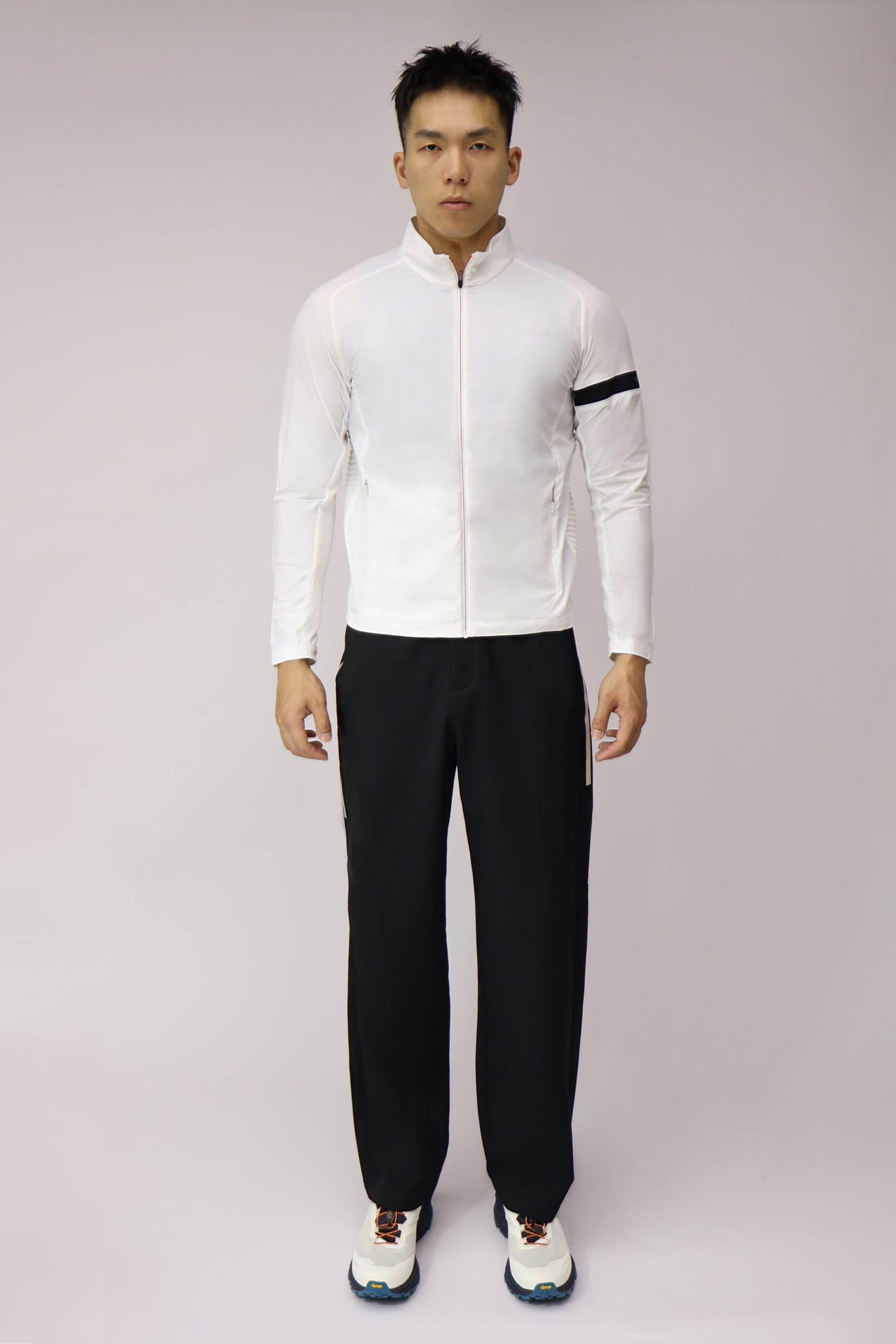 Color-Block Casual Straight-Leg Loose Pants