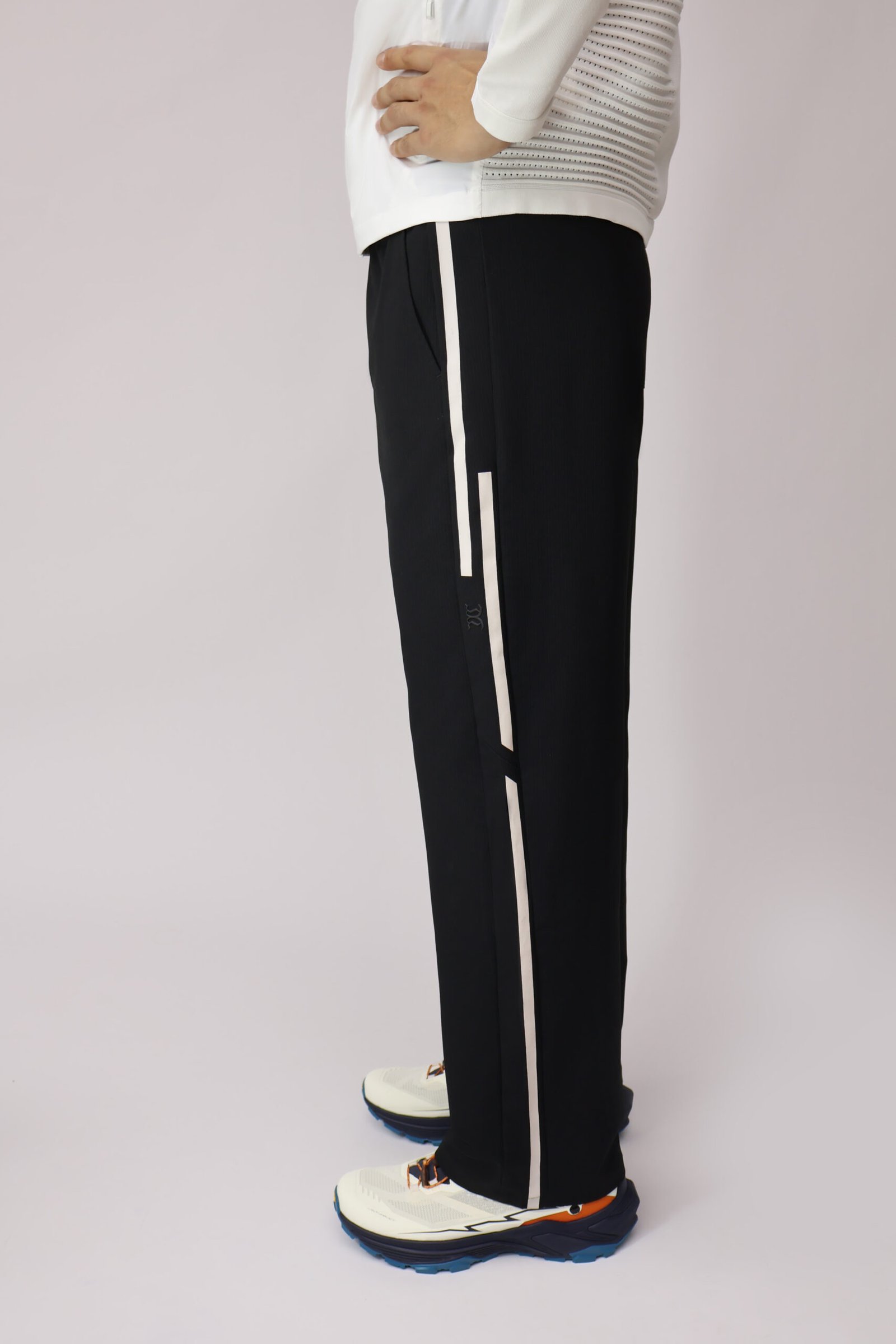 Color-Block Casual Straight-Leg Loose Pants - Image 2