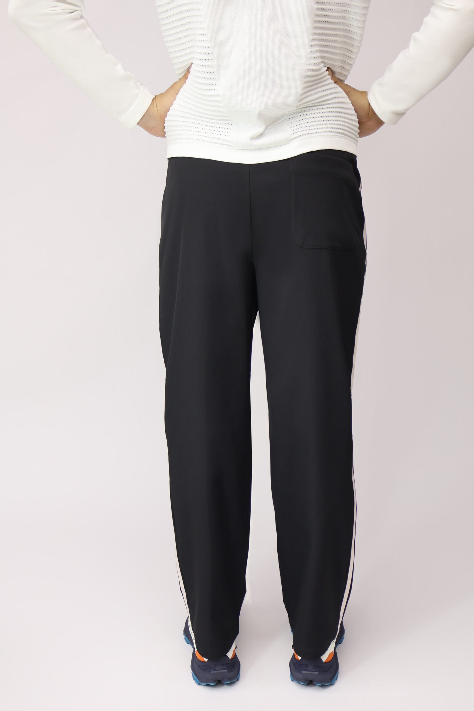 Color-Block Casual Straight-Leg Loose Pants - Image 3